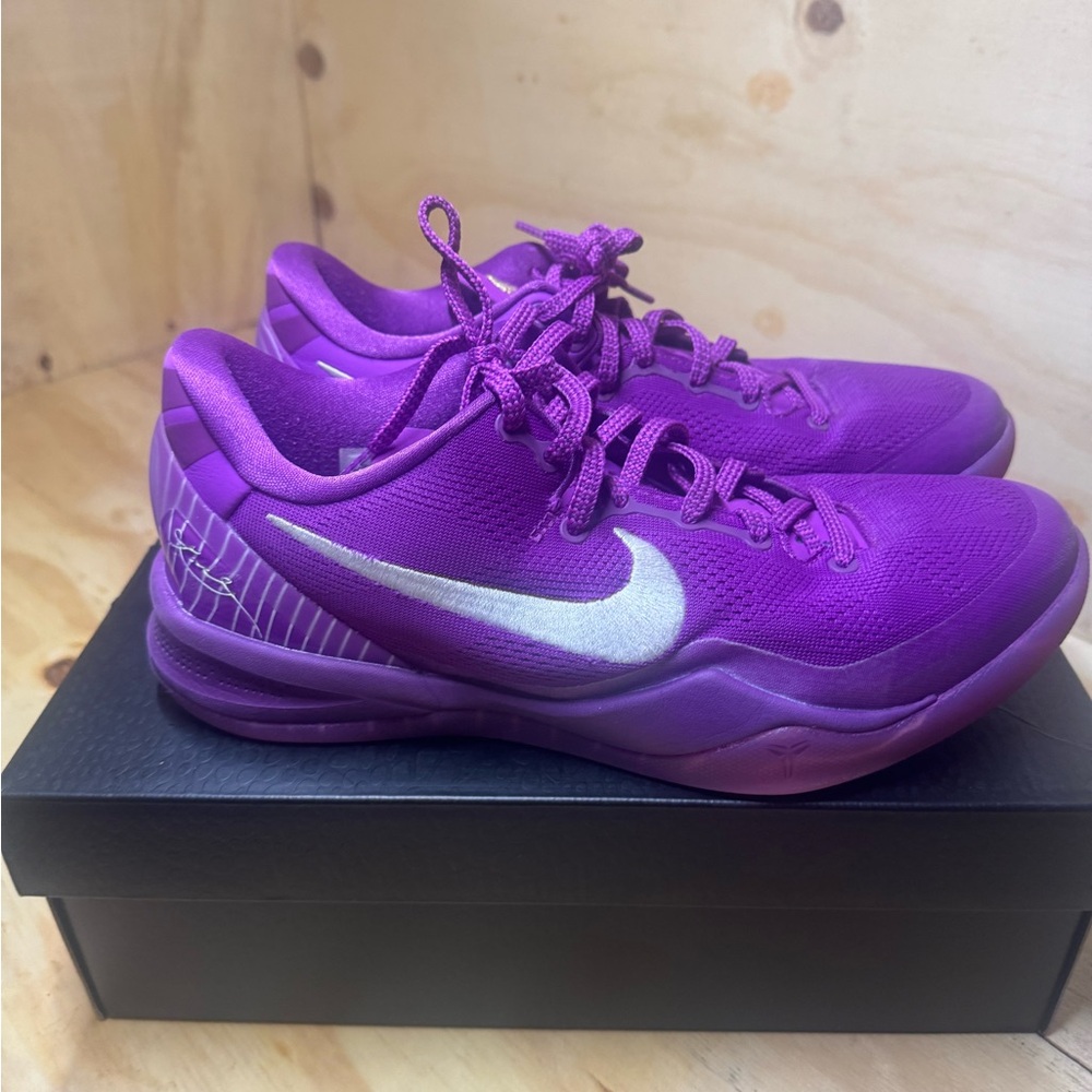 Nike Magenta Sneakers with Silver Swoosh
